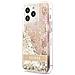 Cover Per Iphone 14 Pro Max Floating Flower Glitter, Oro - Foto miniatura 1