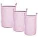 Set Di 3 Cestini Archa Cotone Rosa - Foto miniatura 10