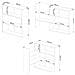 Scaffale TWIST, 3 ripiani, 173,6x30x109,3 cm, Colore Sonoma Quercia - Foto miniatura 3