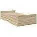 Giroletto Cassetti Rovere Sonoma 90x200 Cm Legno Multistrato - Foto miniatura 2