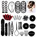 Kit Di Strumenti Per Intrecciare I Capelli Multifunzionale Da 25 Pezzi, Strumenti Professionali Per Intrecciare I Capelli Per Il Salone Black - Foto miniatura 1