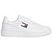 Retro Basket Trainers Sneakers Pelle Scarpe Donna Bianco Eu 40, En0en02505 Ybs - Foto miniatura 2