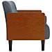 Divano Divanetto con Cuscini Bolster Grigio Scuro 110 cm - Foto miniatura 4
