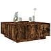 Tavolino Da Salotto Rovere Fumo 100x100x40 Cm Legno Multistrato - Foto miniatura 1