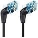 ICOC UF6A-TPE36-010B cavo di rete Nero 1 m Cat6a U /FTP (STP) - Foto miniatura 2
