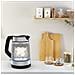 Glass Kettle KI605830 bollitore elettrico 1,7 L 2200 W Nero, Argento, Trasparente - Foto miniatura 6