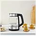 Glass Kettle KI605830 bollitore elettrico 1,7 L 2200 W Nero, Argento, Trasparente - Foto miniatura 7