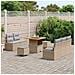 Set di Divani da Giardino  8 Pezzi con Cuscini Beige Polyrattan Acacia, Divano da Giardino  2 Posti con Cuscini Beige Polyrattan, Set da Pranzo Giardino vitaXL 3 Pezzi con Cuscini Beige Polyrattan Acacia - Foto miniatura 3