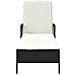 Lettino prendisole Nero e bianco panna PE Rattan 157 x 55 x 92 cm - Foto miniatura 6