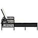 Lettino prendisole Nero e bianco panna PE Rattan 157 x 55 x 92 cm - Foto miniatura 7