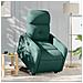Poltrona Alzapersona Reclinabile Verde Scuro in Tessuto - Foto miniatura 2