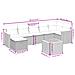 Set Divani da Giardino con Cuscini 8 pz Nero in Polyrattan - Foto miniatura 4