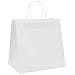 Sacchetti di Carta 250 pz con Manici Bianchi 26x17x25 cm - Foto miniatura 4
