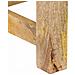 Tavolo Da Pranzo 160x80x75 Cm In Legno Massello Di Mango - Foto miniatura 7