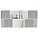Scatole Portaoggetti 4pz Marrone 32x32x32cm Tessuto non Tessuto - Foto miniatura 5