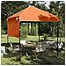 Tenda Aggiuntiva Pop-Up Arancione 200 x 200 cm Tessuto - Foto miniatura 3