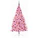 Albero di Natale artificiale con luci integrate Rosa 180 cm PVC - Foto miniatura 3