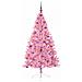 Albero di Natale artificiale con luci integrate Rosa 180 cm PVC - Foto miniatura 4