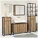 Set di mobili per il bagno Rovere artigianale Legno multistrato - Foto miniatura 4