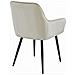 SELO Sedia in velluto beige con gambe nere, set da 2 - Foto miniatura 5