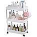 Carrello Mobile Stretto A 3 Ripiani: Organizzazione E Risparmio Spazio - Foto miniatura 1