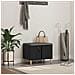 Panca per ingresso con cuscino Rovere Nero 60 x 38 x 46 cm - Foto miniatura 2