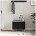 Panca per ingresso con cuscino Rovere Nero 60 x 38 x 46 cm - Foto miniatura 4
