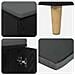 Panca per ingresso con cuscino Rovere Nero 60 x 38 x 46 cm - Foto miniatura 9