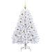 Albero di Natale Artificiale con Rami Pieghevoli Bianco 150 cm - Foto miniatura 4