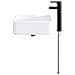 Lavabo da bagno Nero Opaco 36,5 x 36,5 x 13 cm Metallo - Foto miniatura 3