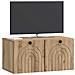 Mobile Porta TV da Muro Rovere Artigianale 59,5 x 31 x 30 cm - Foto miniatura 2