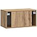 Mobile Porta TV da Muro Rovere Artigianale 59,5 x 31 x 30 cm - Foto miniatura 6