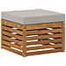 Set divano sezionale con cuscino 5 pcs Naturale e Grigio Chiaro - Foto miniatura 4