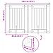 Cancello per cani pieghevole con supporti 2 pcs 120,5 cm - Foto miniatura 9