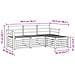 Set di divani da esterno 4 pcs Bianco 193,5 x 122,5 x 73 cm - Foto miniatura 7