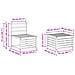 Set di divani da esterno 4 pcs Bianco 193,5 x 122,5 x 73 cm - Foto miniatura 8