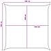 Telo Ombra Blu e Bianco 5 x 5 m HDPE - Foto miniatura 8