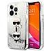 Karl Lagerfeld Klhcp13xkicgls Custodia Iphone 13 Pro Max 6,7 Argento Liquid Glitter Karl&choupette Head - Foto miniatura 4