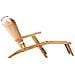 Sedia da Ponte Pieghevole 2 pcs Naturale Legno di teak solido - Foto miniatura 5