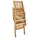 Sedia da Ponte Pieghevole 2 pcs Naturale Legno di teak solido - Foto miniatura 6