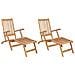Sedia da Ponte Pieghevole 2 pcs Naturale Legno di teak solido - Foto miniatura 1