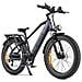 E26 Bicicletta elettrica per adulti, EPAC conforme EN 15194, motore 250W, cambio Shimano 7 marce, display LCD, portapacchi posteriore, autonomia circa 140 km, colore nero - Foto miniatura 1