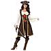 Travestimento Pirata Donna Marrone Medium - Foto miniatura 2