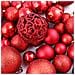 Set Palline di Natale 100 pz 3/4/6 cm Rosse - Foto miniatura 2