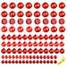 Set Palline di Natale 100 pz 3/4/6 cm Rosse - Foto miniatura 3