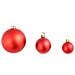 Set Palline di Natale 100 pz 3/4/6 cm Rosse - Foto miniatura 4