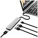 Hub Usb Type C 4 I 1 Multiporta Hdmi 4k / Usb 3.0 / Type-c - Grigio - Foto miniatura 4