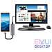 Hub Usb Type C 4 I 1 Multiporta Hdmi 4k / Usb 3.0 / Type-c - Grigio - Foto miniatura 5