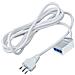 Cavo Prolunga Spina E Presa 10a 2p+t Standard Italiano Colore Bianco 5 Metri - Sku 8730 - Foto miniatura 1
