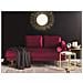 Chaise Longue In Velluto Rosso Scuro Destra Miramas - Foto miniatura 10